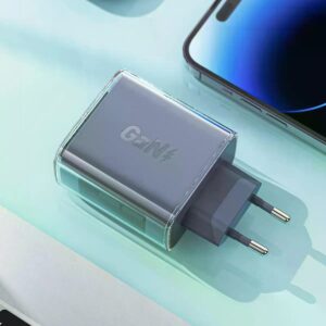 ACEFAST A45 Sparkling series PD65W GaN (2*USB-C+USB-A) charger,mica gray (EU)
