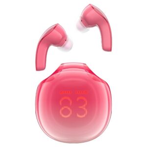 ACEFAST T9 Crystal (Air) color bluetooth earbuds,pomelo red