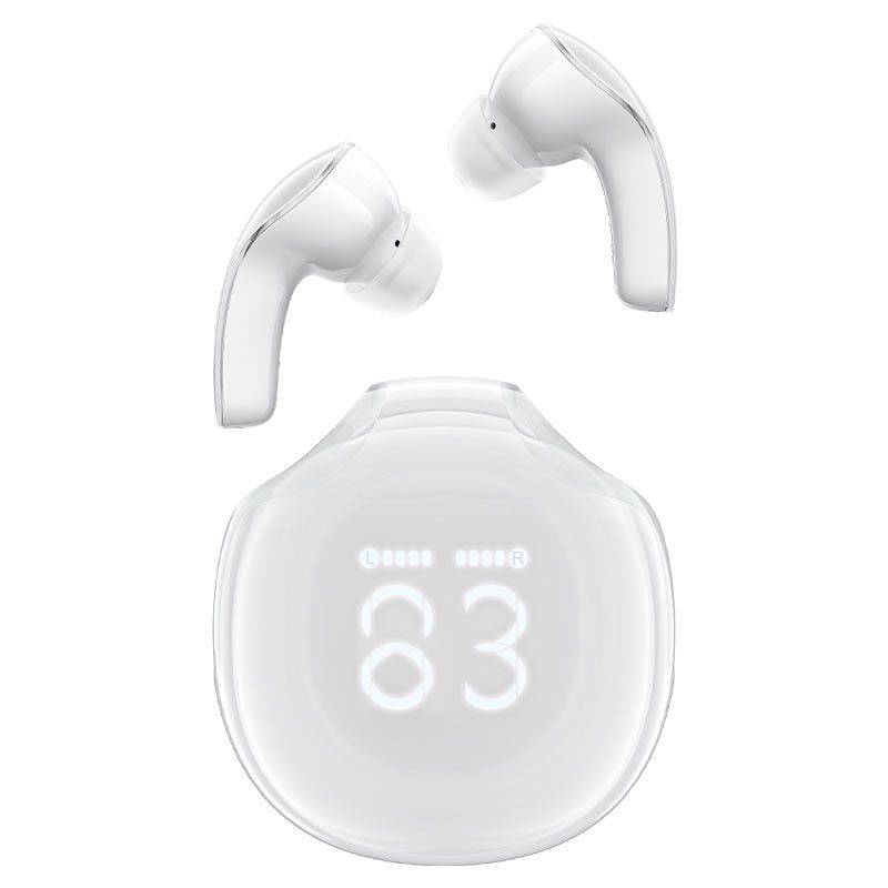 ACEFAST T9 Crystal (Air) color bluetooth earbuds,porcelain white