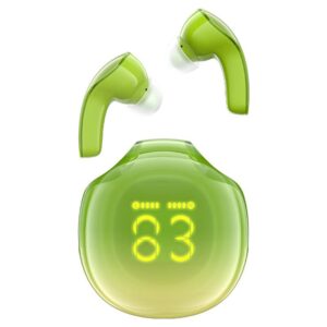ACEFAST T9 Crystal (Air) color bluetooth earbuds,avocado green