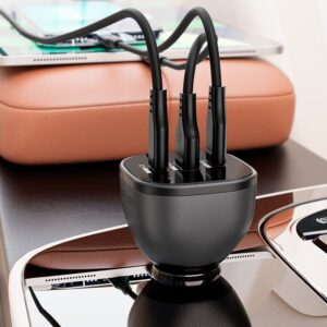 ACEFAST B14 165W (2*USB-C+USB-A) 3-port car charger,black
