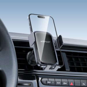 ACEFAST D39 solar power electric car holder for air vent,black
