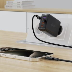 ACEFAST C17-04 USB-A to USB-C silicone charging data cable,black