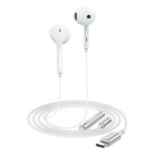 AceFast L7 USB-C semi-in-ear wired earphones with mic white