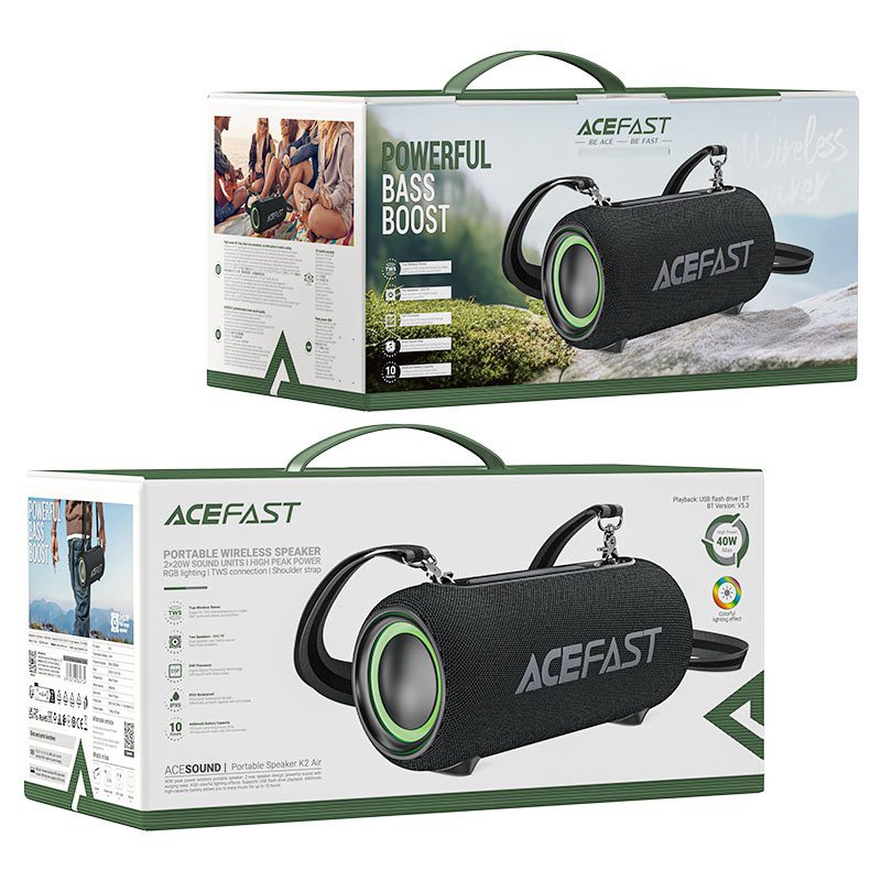 AceFast K2 Air Portable Speaker black - imagine 2