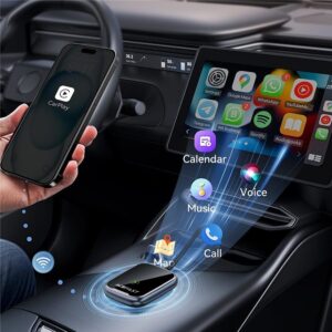 AceFast QC1 CarPlay wireless adapter for car,metal gray metal gray