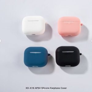 XO K16 APS4 silicone headphone case with Hook for AirPods4 Pink