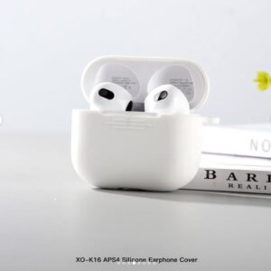 XO K16 APS4 silicone headphone case with Hook for AirPods4 White