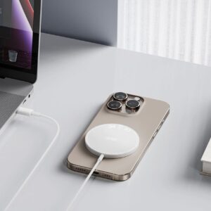 XO CX037 iPhone Magnetic Metal 15W 3-in-1 Wireless Charger 1.2M (With Iron Piece) white