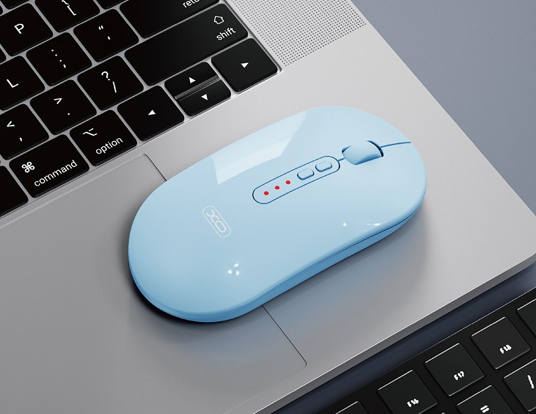 XO M13 Tri-mode Bluetooth Wireless Silent Mouse Black - imagine 3