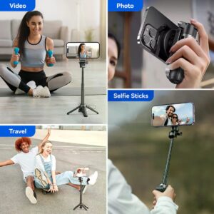 XO SS22 4-in-1 Magnetic Multi-function Mini Bluetooth Selfie Stick/Photo Booster black