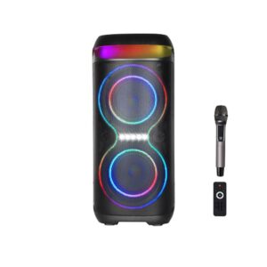 XO F70 AC+DC Dual 6.5 RGB Bluetooth Speaker 40W black