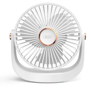 XO MF101 Desktop Lighting Fan Adjustable 180 degrees 1200mAh white