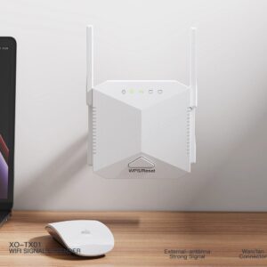 XO TX01 (EU) 1200M Repeater + 100M Router 2-in-1 white