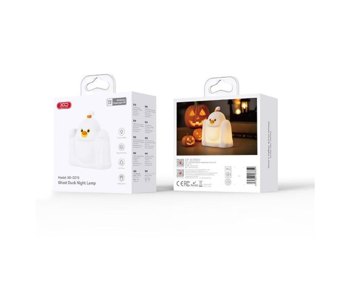 XO OZ15 Ghost Duck Silicone Clap Light 1200mAh White - imagine 3