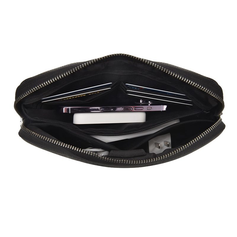 Wiwu Alpha Fingerprint Lock Clutch Bag Black - imagine 2