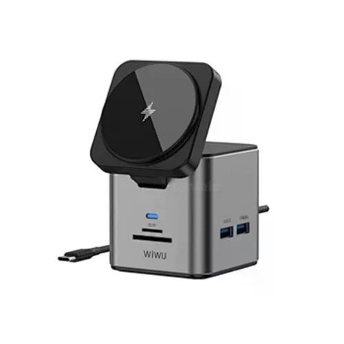 Wiwu 9 in 1 docking station Wi- W025 Gray - imagine 3