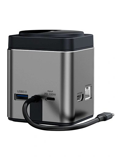 Wiwu 9 in 1 docking station Wi- W025 Gray - imagine 4