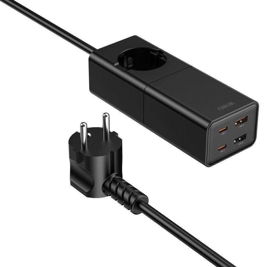 Wiwu 100W GaN Power Strap/ EU Wi-S004 Black - imagine 4
