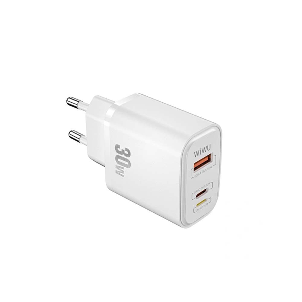 Wiwu SiC Wall Charger 30W Wi-U021/ EU White - imagine 2