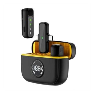 Wiwu 2 in 1 mini microphone Wi-WM003 Black