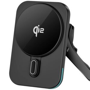 Wiwu Qi2.0 MAGO Magsafe wireless car charger CH-323 Black