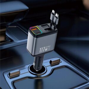 Wiwu Exeed 117W QC+PD Fast Car Charger Wi-QC027 Tarnish