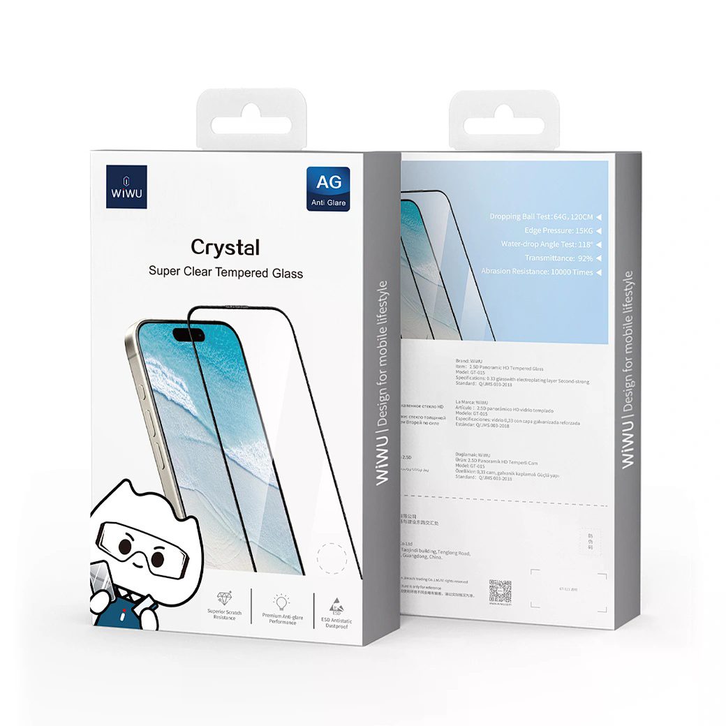 Wiwu iPrivacy Tempered glass for IP16 GT-015 Clear - imagine 2