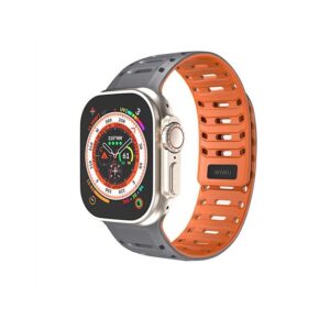 Wiwu Wi-WB016 Comfit watch band 42/44/45/49mm Gray+ orange