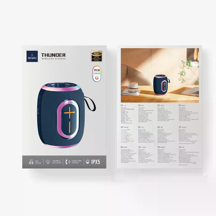 Wiwu WiWU Thunder Wireless Speaker H9 Blue - imagine 2