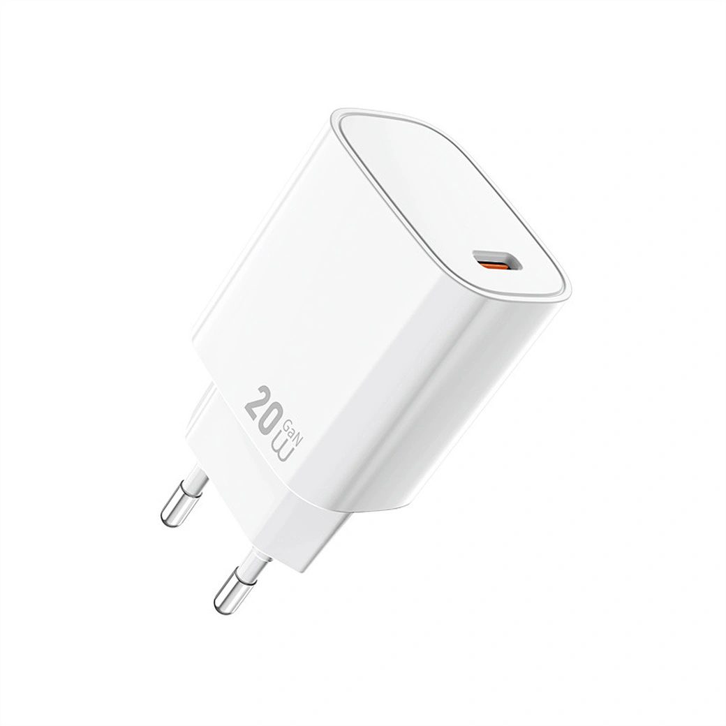 Wiwu 20W Essen GaN Fast Charger+ Cable Combo Wi-G007 C-C EU White - imagine 2