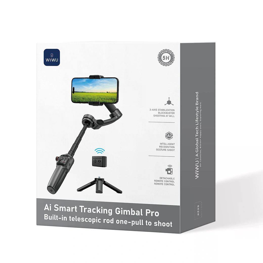 Wiwu AI Smart Checking Gimbal PRO Wi-SE016 Black - imagine 3