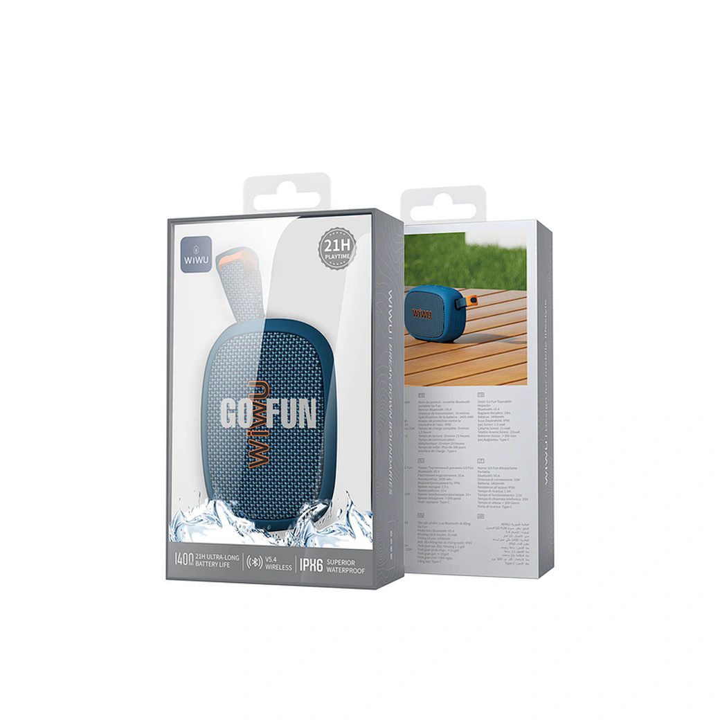 Wiwu GO Fun Portable Speaker H1 Blue - imagine 3