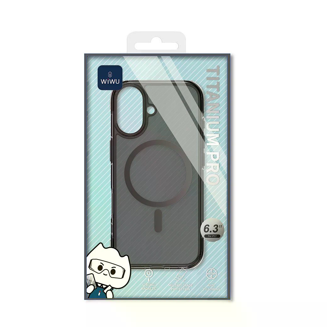 Wiwu TITANIUM MCC-702 for iP17 Pro 6.3 Transparent Black - imagine 3