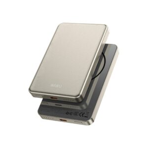 Wiwu Ultra Thin Magnetic Power Bank P15 5000mAh Titanium Gold