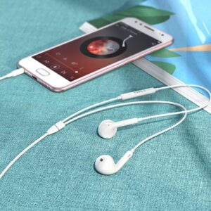 Hoco M1 Max crystal earphones with mic white