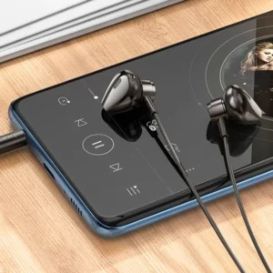 Hoco M125 Smart metal universal earphones with microphone black