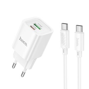 Hoco C149A Charm PD30W+QC3.0 charger set(C to C)(EU) white