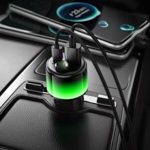 Hoco E166 Path 42W(1A1C) car BT FM transmitter black