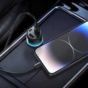 Hoco Z69 Vivido 24W(2C2A) car charger black