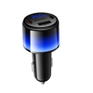 Hoco Z69A Vivido PD37W(2C1A) car charger with digital display black