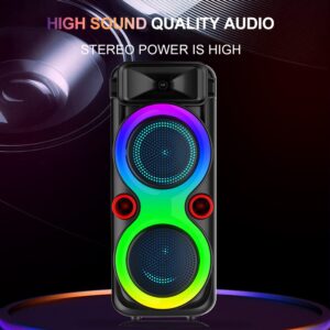 Sing-e ZQS8275 RGB Party Dual Speaker 8 inch 30W Black