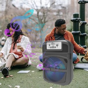 Sing-e ZQS6160 RGB Party Light Speaker 12W Black