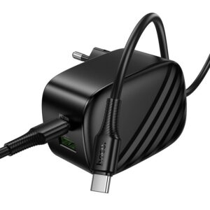 Hoco CS101A folding PD20W+QC3.0 charger set(C to C)(EU) black