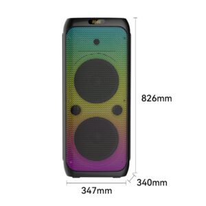 Sing-e ZQS10208 RGB Party Dual Speaker 50W Black