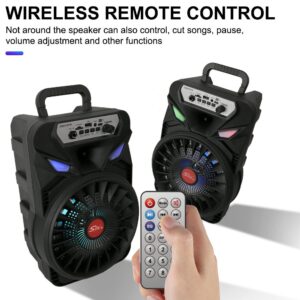 Sing-e ZQS8167W RGB Party Single Speaker 8 inch 20W Black