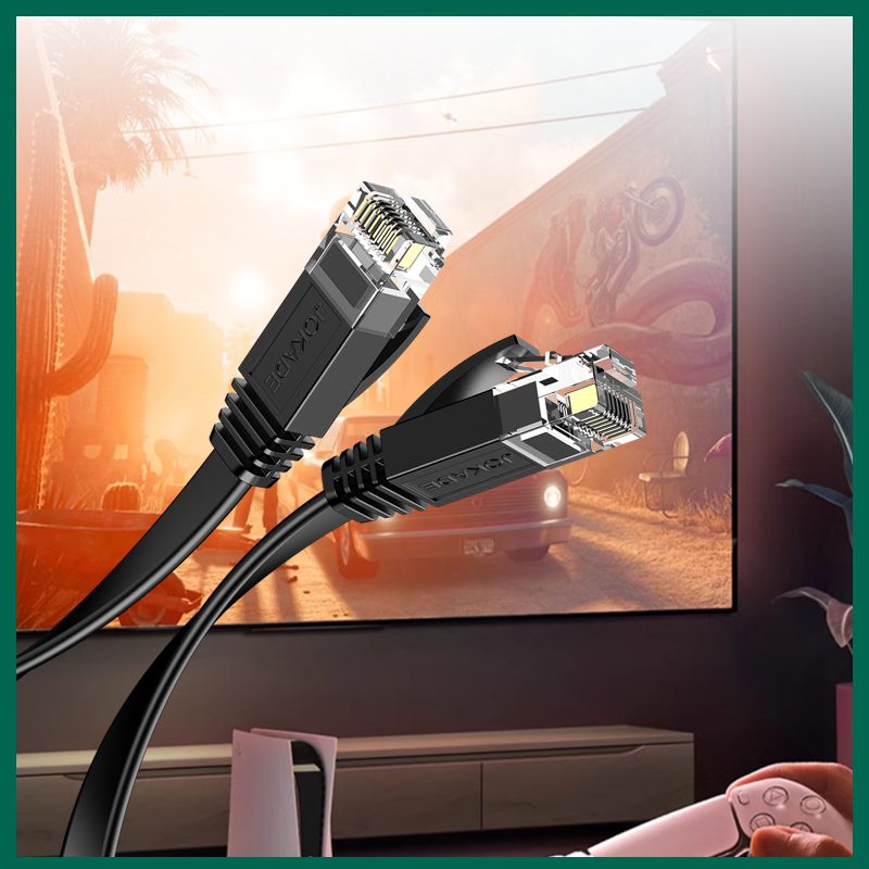 Jokade JA042 WANGKONG six class pure copper Gigabit Ethernet cable (10m) Black