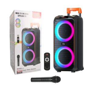 Sing-e ZQS8263 RGB Party Dual Speaker 8 inch 50W Black