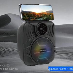 Kakusiga KK-3103 SHITING colorful lights wireless speaker Black