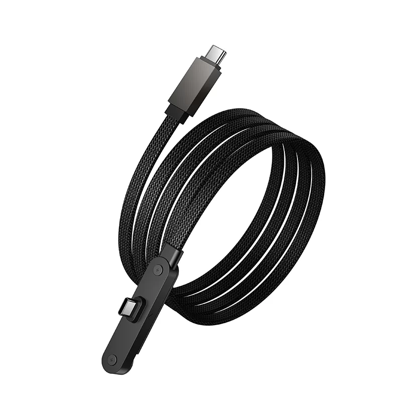 Hoco U150 Exquisite bracket 60W charging data cable C to C black
